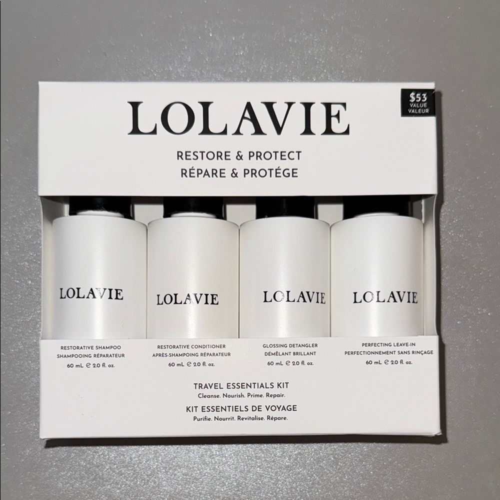 Lolavie Hair travel Essentials Kit - White
